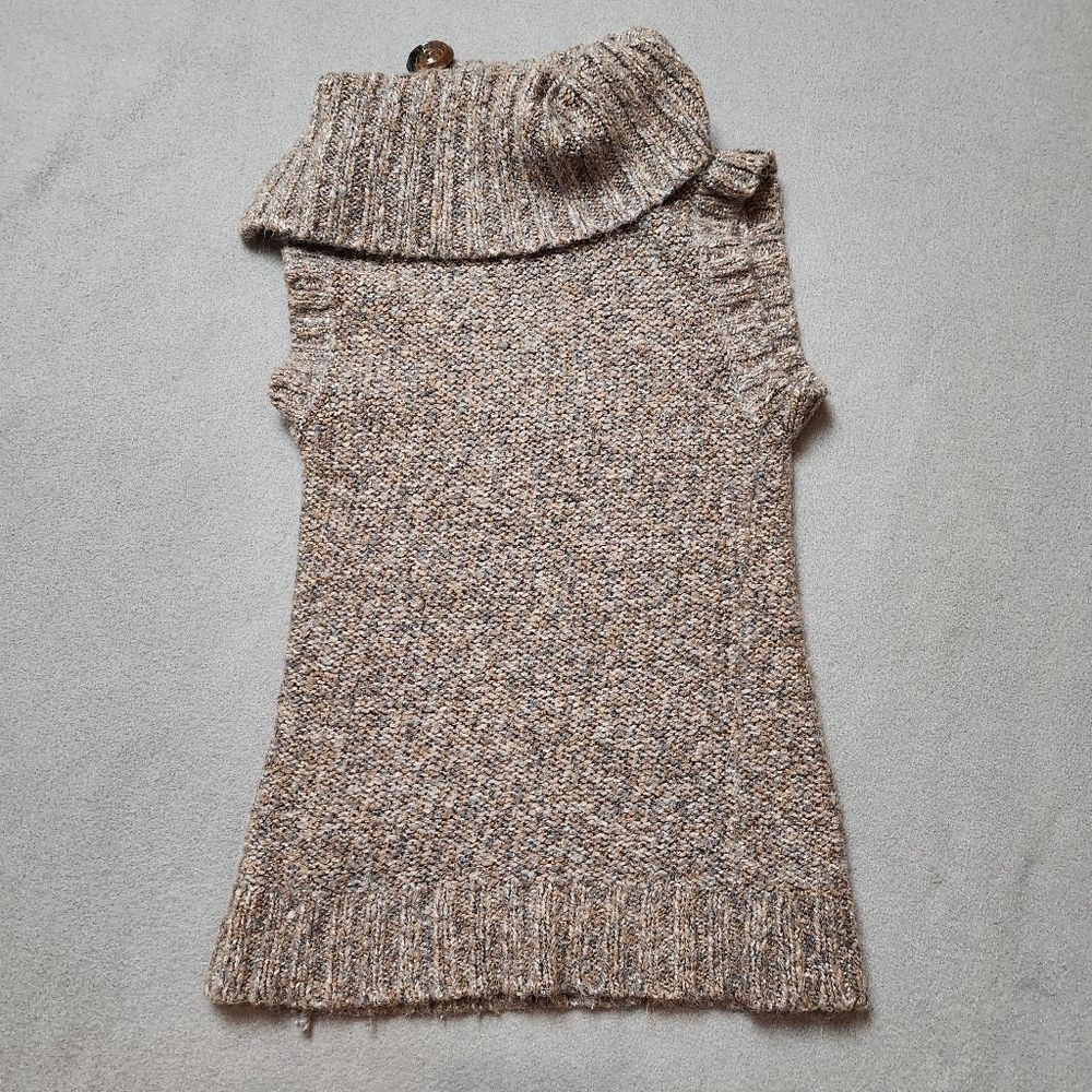 Suzy Shier Brown Cowl Neck Sweater Wool Blend Size Small - Picture 3 of 8